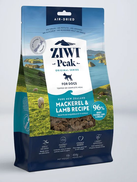 ZIWI PEAK DOG 16OZ MACKEREL &amp; LAMB