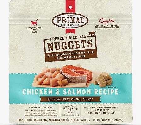 PRIMAL CAT  5.5OZ CHICKEN &amp; SALMON