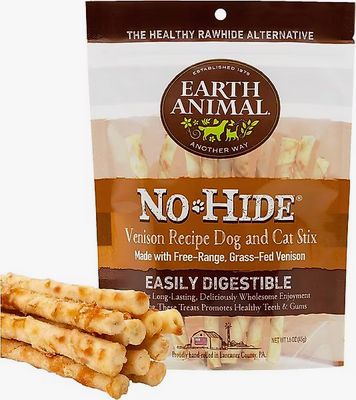 EARTH ANIMAL 10 PACK NO HIDE STIX VENISON