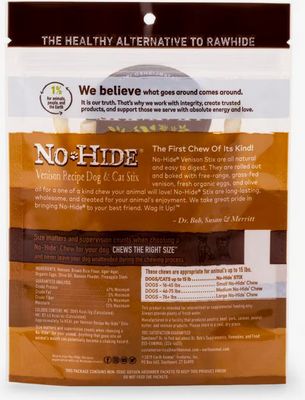 EARTH ANIMAL 10 PACK NO HIDE STIX VENISON