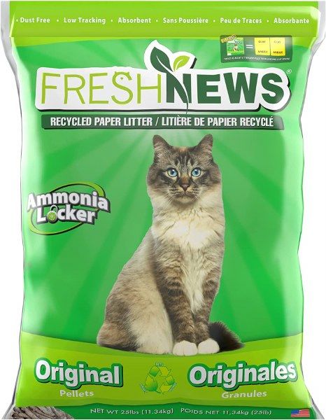FRESH NEWS 25# PAPER PELLET CAT LITTER