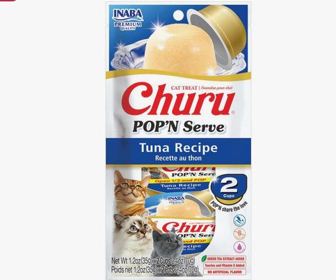 CHURU POP&#39;N SERVE 1.2OZ TUNA 2PK