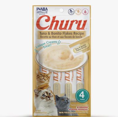 INABA CHURU 4PK TUNA &amp; BONITO FLAKES