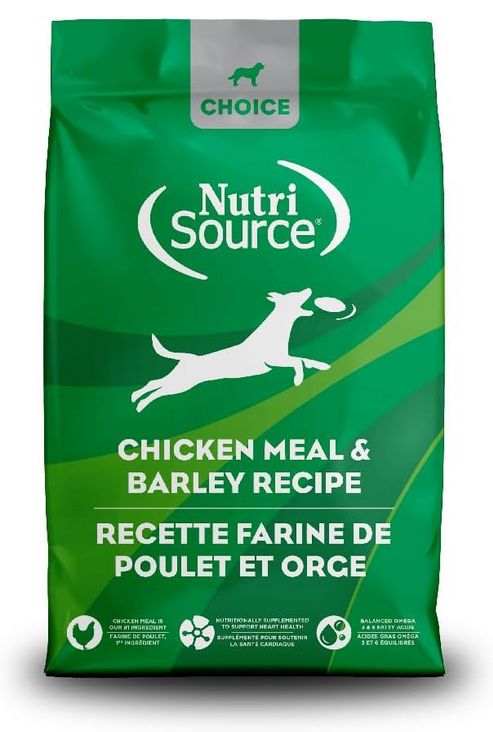 NUTRISOURCE CHOICE DOG 40# CHICKEN BARLEY
