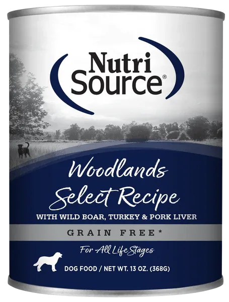 NUTRISOURCE DOG 12.3OZ  WOODLANDS