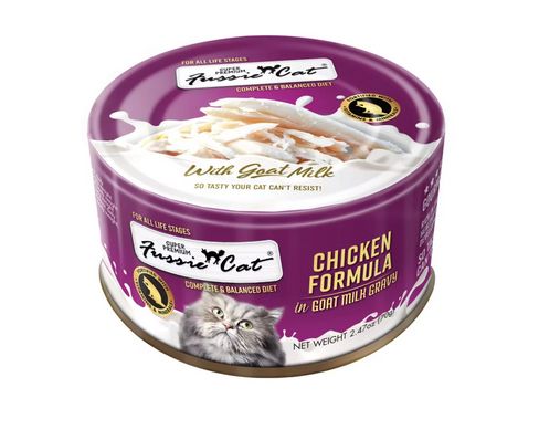 FUSSIE CAT 2.47OZ CHICKEN GOAT MILK