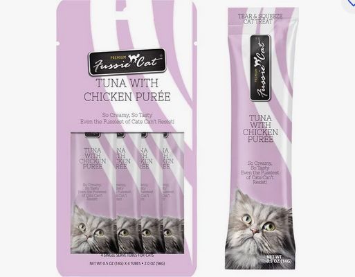 FUSSIE CAT - 2OZ - TUNA AND CHICKEN 4PACK