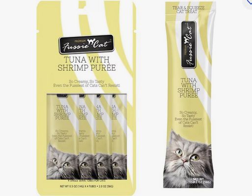 FUSSIE CAT -2OZ - TUNA W/ SHRIMP PUREE 4PACK