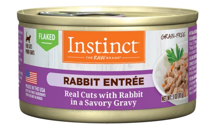 INSTINCT CAT 3OZ RABBIT FLAKED