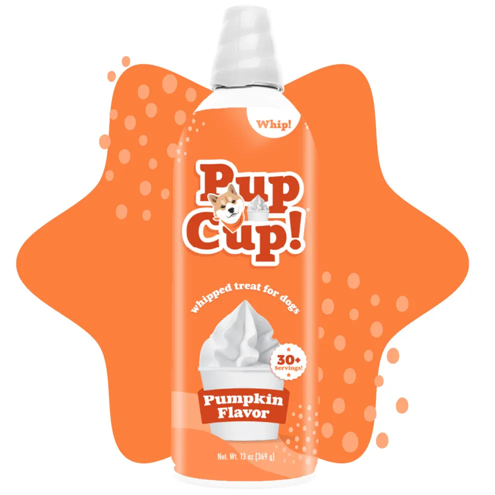 PUP CUP WHIPPED CREAM PUMPKIN 13OZ