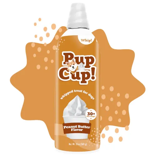 PUP CUP WHIPPED CREAM PEANUT BUTTER FLAVOR 13OZ