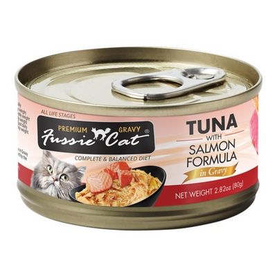 FUSSIE CAT TUNA SALMON GRAVY 2.82oz