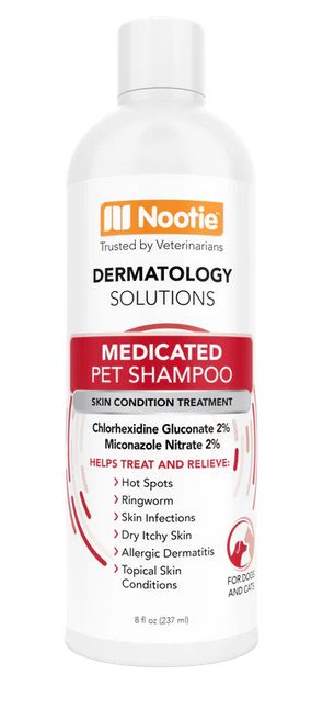 NOOTIE 8OZ DERMATOLGY ANTIMICROBIAL MEDICATED SHAMPOO