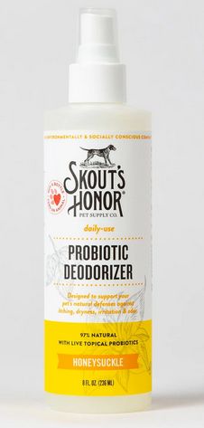 SKOUT&#39;S HONOR - PROBIOTIC DEODORIZER SPRAY - HONEYSUCKLE 8OZ
