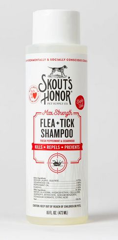 SKOUT'S HONOR FLEA &amp; TICK SHAMPOO 16 OZ