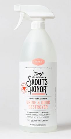 SKOUT&#39;S HONOR FELINE URINE&amp;ODOR DESTROYER 32OZ