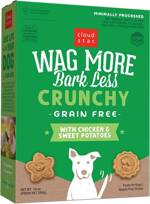 WAG MORE BARK LESS DOG 14OZ CHICKEN &amp; SWEET POTATOES