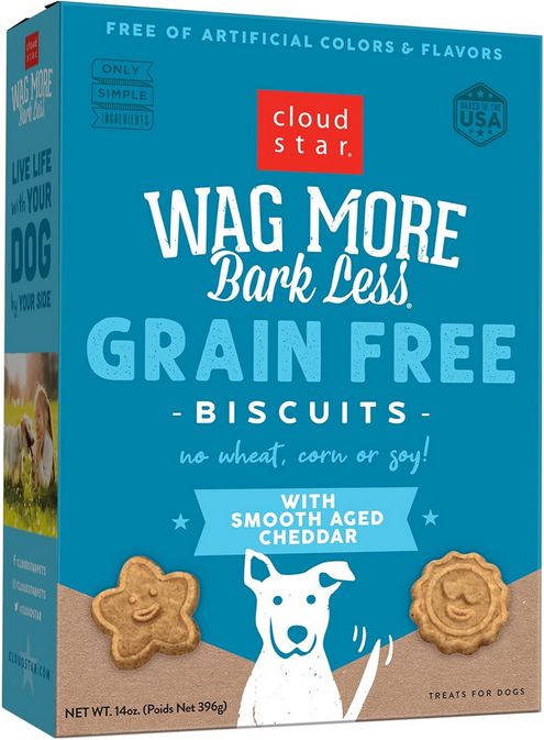 WAG MORE BARK LESS DOG 14OZ SMOKED CHEDDAR BISCUITS