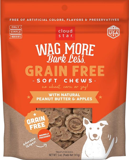 WAG MORE BARK LESS DOG 5OZ PB &amp; APPLES