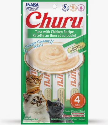 INABA CHURU CAT - TUNA &amp; CHICKEN 4 PACK