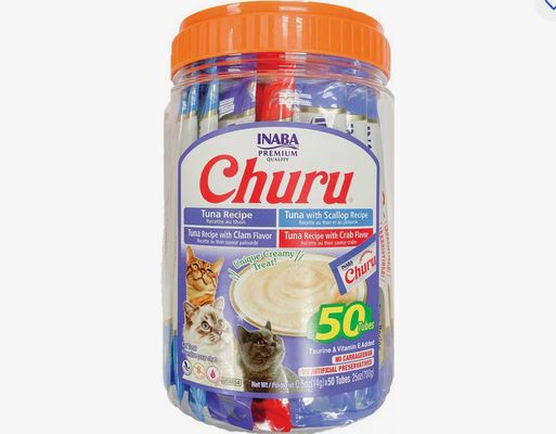INABA CHURU CAT TUNA/SEAFOOD 50CT