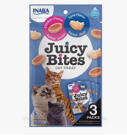 INABA CHURU JUICY BITES - CHICKEN &amp; TUNA 3 PACKS