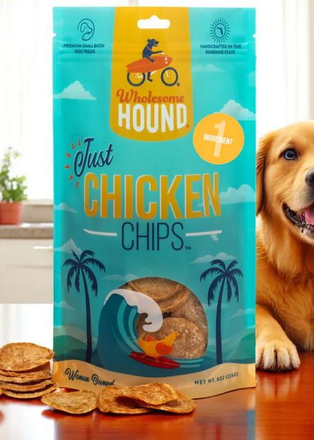 WHOLESOME HOUND 8OZ CHICKEN CHIPS
