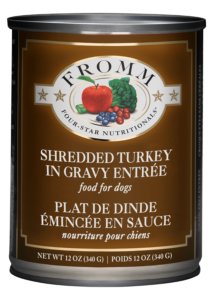 FROMM DOG 12OZ FOUR STAR SHREDDED TURKEY