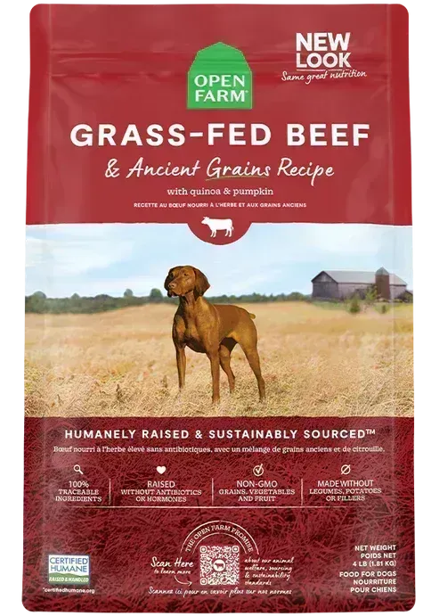 OPEN FARM DOG 4# ANCIENT GRAINS BEEF
