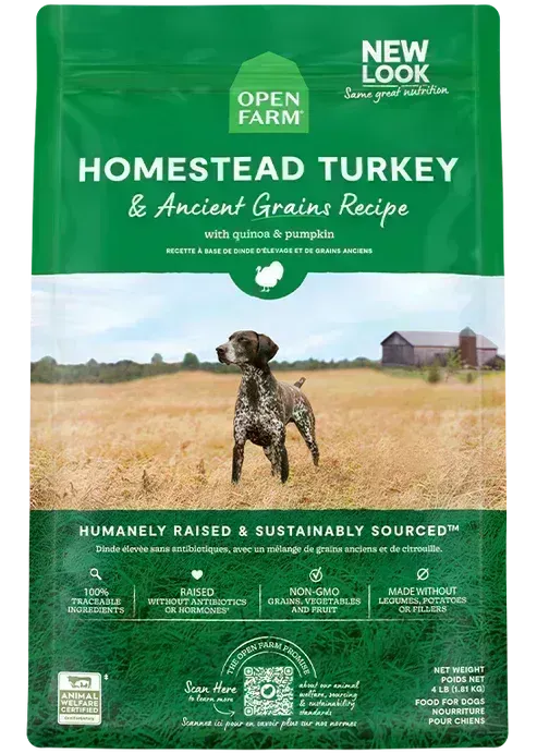 OPEN FARM DOG 4# ANCIENT GRAINS TURKEY