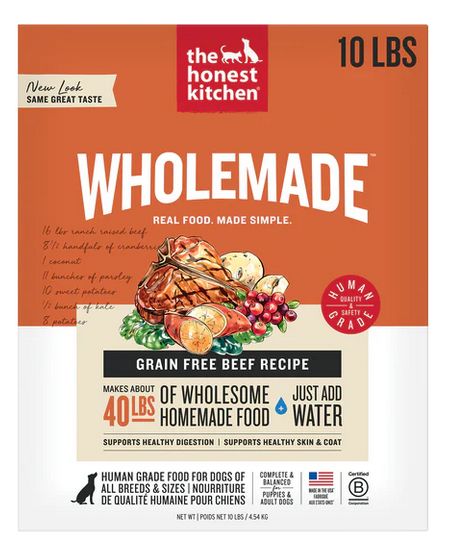 HONEST KITCHEN 10# GRAIN FREE BEEF