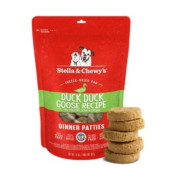 STELLA &amp; CHEWY'S DOG 5.5OZ DINNER PATTIES DUCK &amp; GOOSE