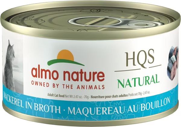 ALMO CAT 2.47OZ NATURAL CAN -  MACKEREL IN BROTH