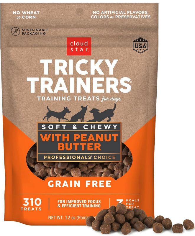 CLOUD STAR TRICKY TRAINERS SOFT &amp; CHEWY PEANUT BUTTER 12OZ