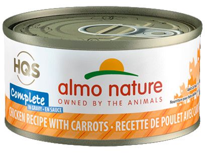 ALMO CAT 2.47 OZ COMPLETE CAN - CHICKEN &amp; CARROTS IN GRAVY
