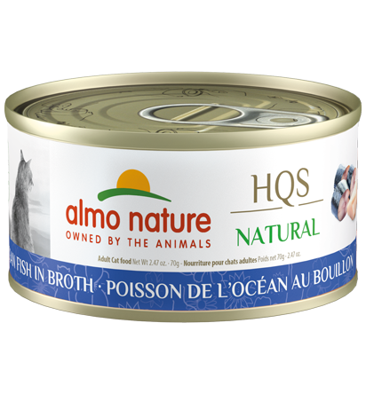 ALMO CAT 2.47OZ NATURAL CAN - OCEAN FISH IN BROTH