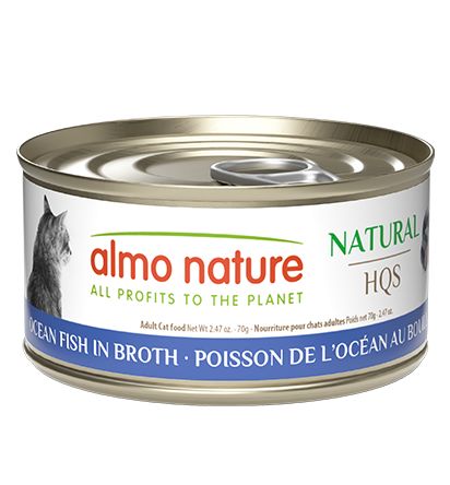 ALMO CAT 2.47OZ NATURAL CAN - OCEAN FISH IN BROTH