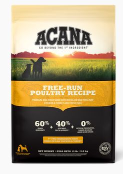 ACANA DOG 4.5# FREE RUN POULTRY