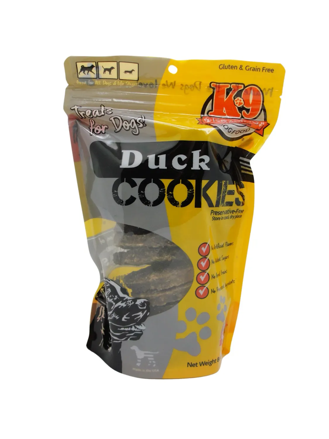 K9 KRAVING DUCK COOKIES 8OZ