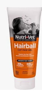 NUTRI VET 3OZ HAIRBALL PAW GEL FOR CATS - CHICKEN