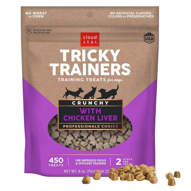 CLOUD STAR DOG 8OZ TRICKY TRAINERS CHICKEN LIVER