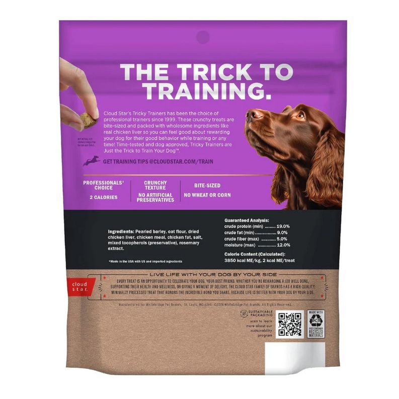 CLOUD STAR DOG 8OZ TRICKY TRAINERS CHICKEN LIVER