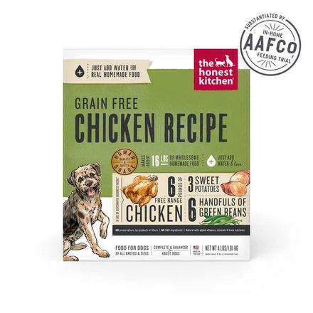 HONEST KITCHEN 4#  GRAIN FREE CHICKEN RECIPE