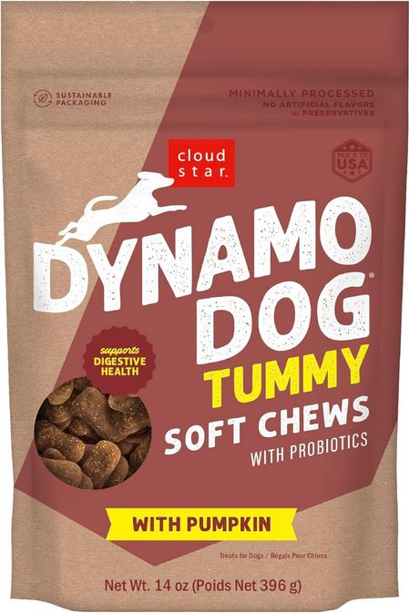 CLOUD STAR DOG 14OZ DYNAMO TUMMY PUMPKIN &amp; GINGER