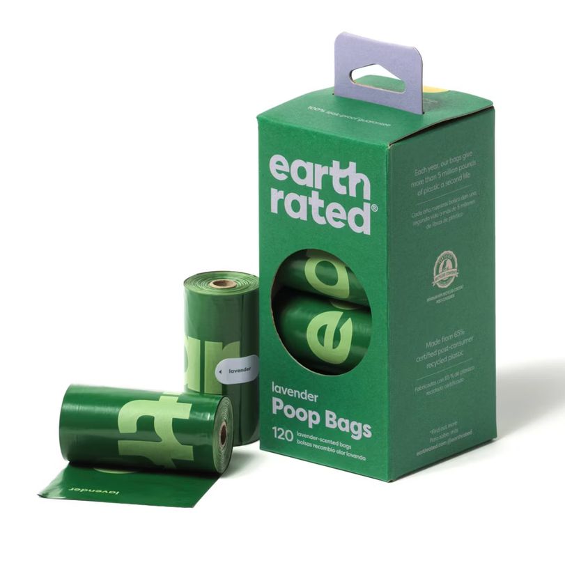 EARTH RATED POOP BAGS LAVENDER 120CT