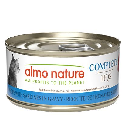ALMO CAT  2.47OZ COMPLETE CAN - TUNA &amp; SARDINES
