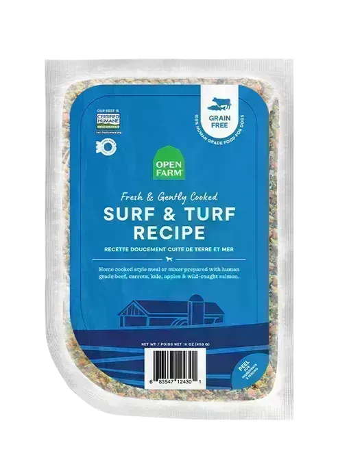 OPEN FARM DOG 16OZ SURF &amp; TURF GENTLY COOKED SINGLE