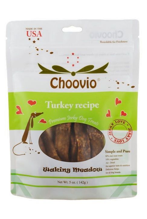 CHOOVIO TURKEY STRIPS DOG TREATS 5OZ