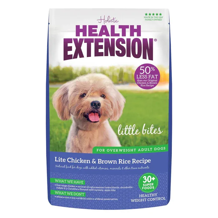 HEALTH EXENTION LITTLE BITES LITE CHICKEN &amp; BROWN RICE 15#