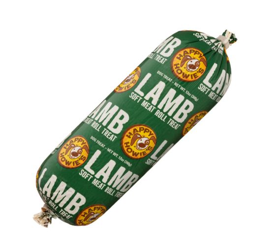 HAPPY HOWIES 12OZ SOFT MEAT ROLL TREAT LAMB